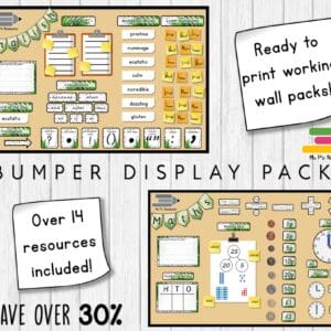 Maths & English Display Pack (save 30%) - Tropical