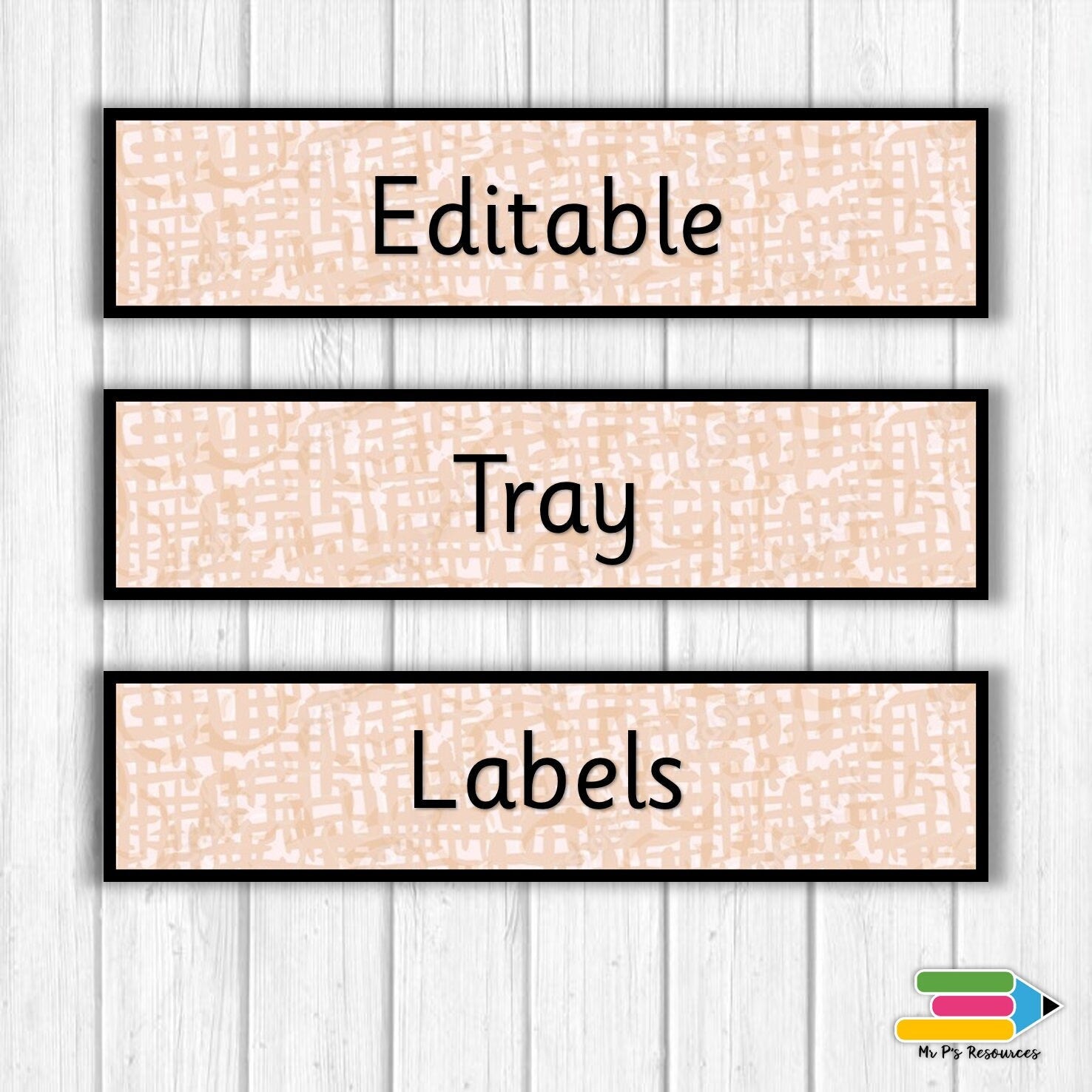 HessianThemed Tray Labels editable Mr P s Resources HessianThemed Tray Labels editable Mr P s Resources